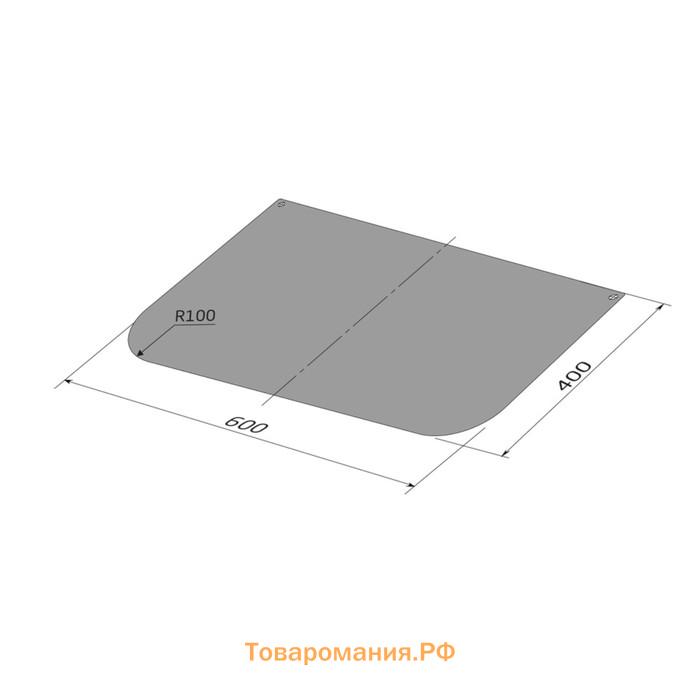 Лист притопочный, антик медь, сталь 0,8 мм, 40 х 60 см