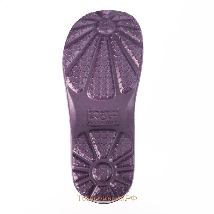 Галоши женские «Лаура» цвет фиолетовый, размер 41