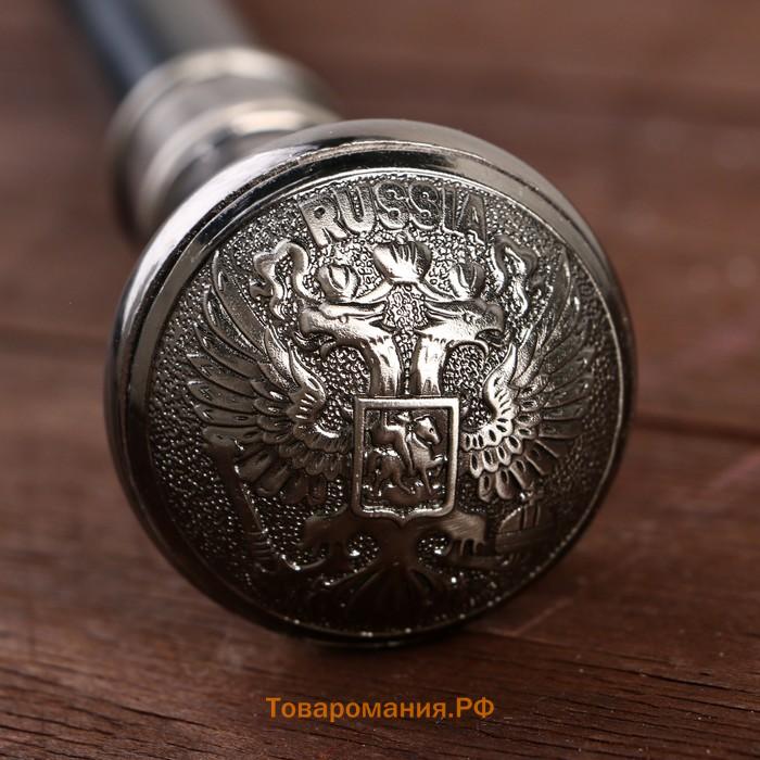 Сувенирное изделие Трость с кинжалом, клинок 30см, набалдашник Герб РФ
