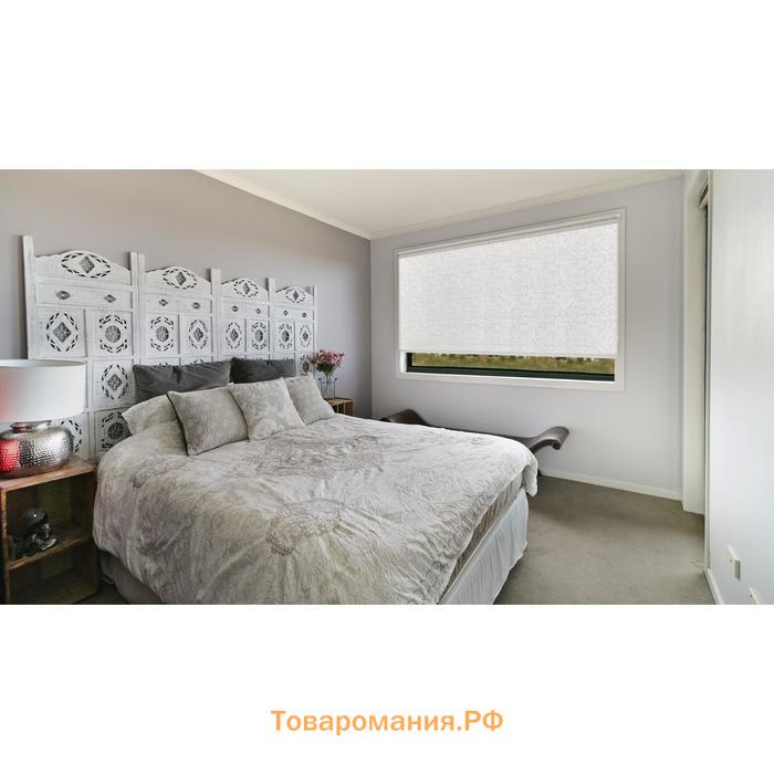 Рулонная штора Decofest «Бернаут Нежность», 80х175 см, цвет белый