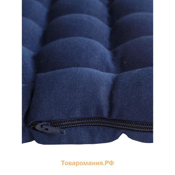 Подушка на сиденье, размер 40х40 см, цвет синий