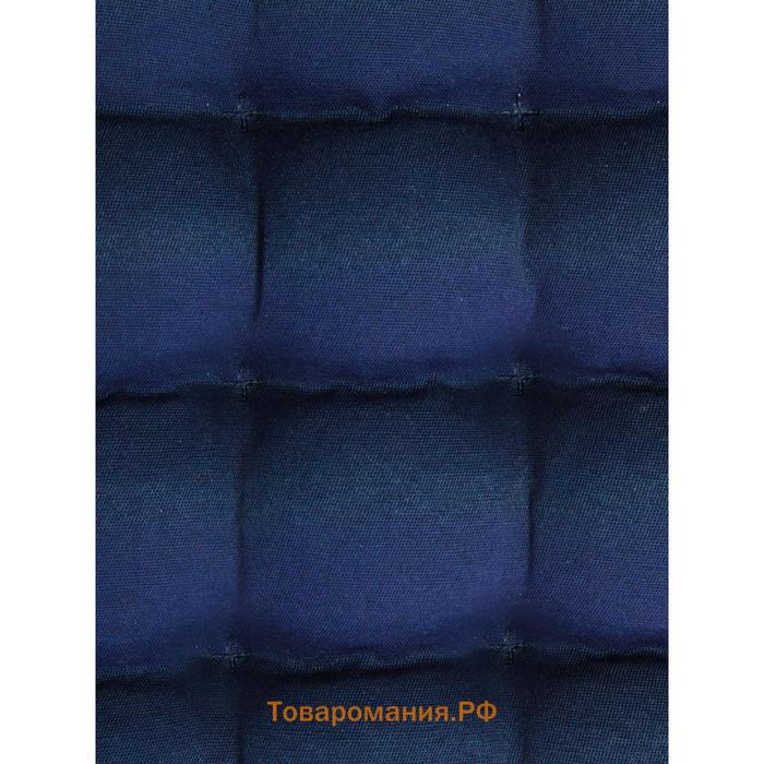 Подушка на сиденье, размер 40х40 см, цвет синий