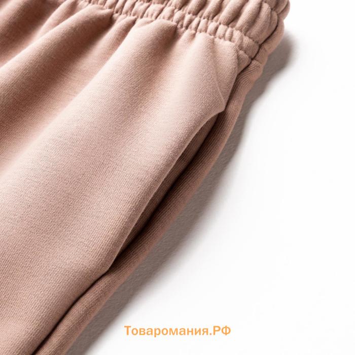 Костюм женский (толстовка, брюки) MINAKU: Casual collection цвет бежевый, размер 44