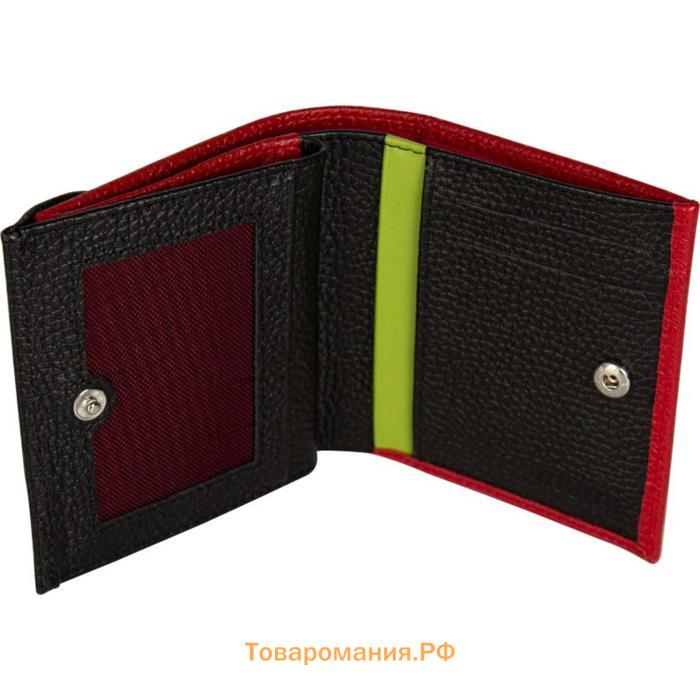 Подарочный набор: кошелёк/ключница, цвет красный/чёрный
