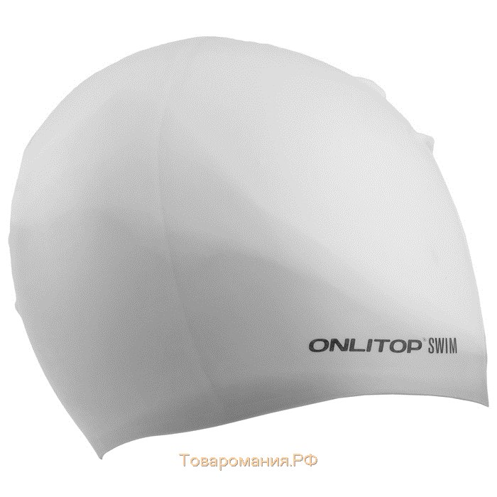 Шапочка для плавания взрослая ONLYTOP Swim, силиконовая, обхват 54-60 см, цвета МИКС