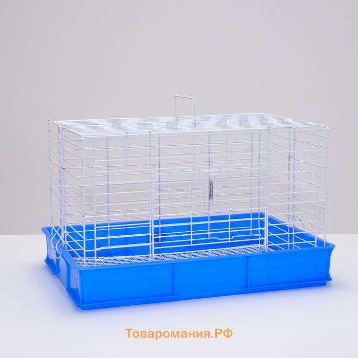Клетка для кроликов RT-1, 62 х 42 х 39 см, синяя