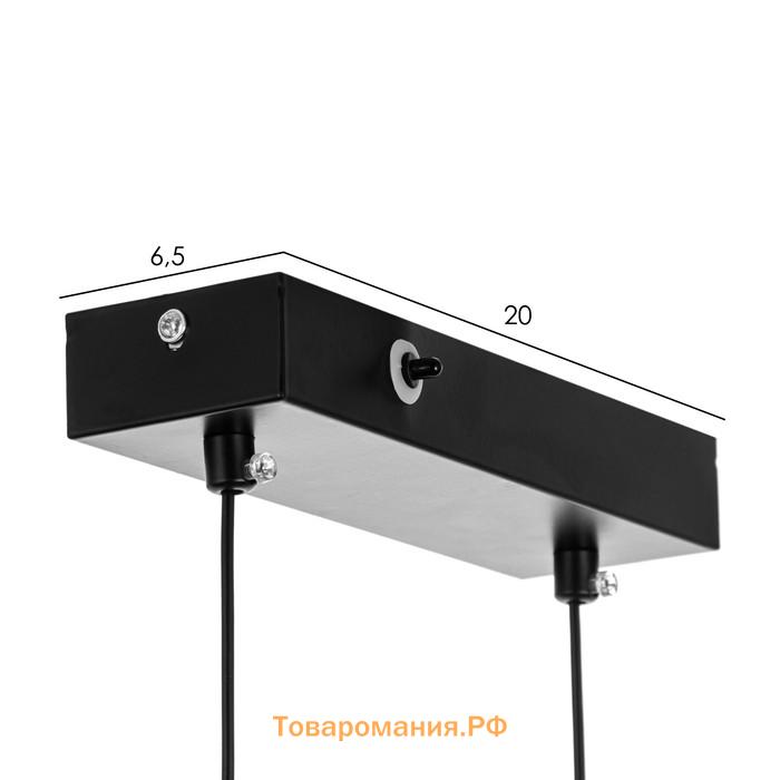 Светильник с ПДУ "Авен" LED 96Вт 3000-6000К черный 90х18х16 см