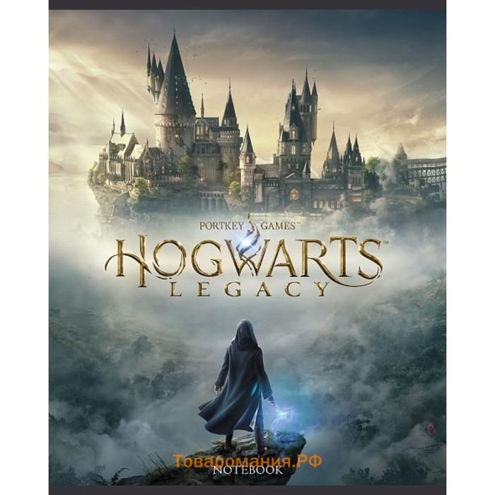 Тетрадь 48 листов клетка "-Hogwarts Legacy-Гарри Поттер", обложка мелованный картон, скругленные углы, блок 65 г/м2, 5В МИКС