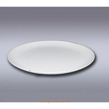 Подсвечник металл "Тарелка", 7,6 см, белый
