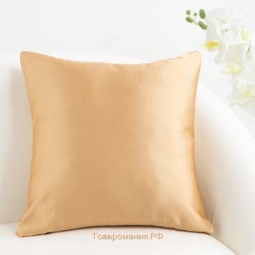 Декоративная подушка «» 40×40 см Дамаск AMBER SOLID, 100% п/э