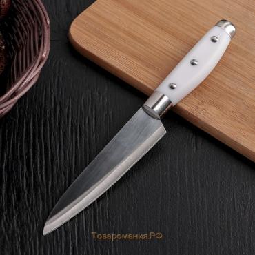 Нож кухонный «Инканто», лезвие 12 см, цвет белый