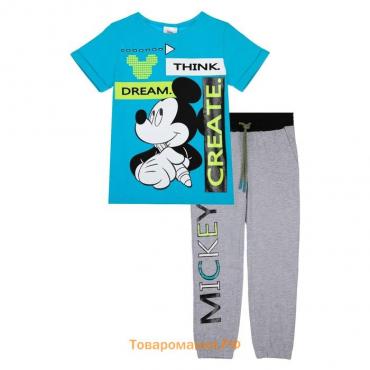 Комплект для мальчика Disney: футболка, брюки, рост 104 см