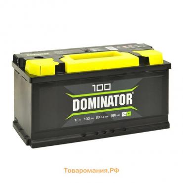 Автомобильный аккумулятор Dominator 100 А/ч, 870 А, 353х175х190, обратная полярность